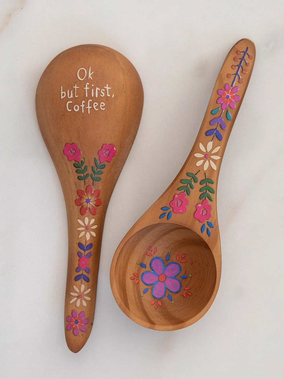 Natural Life Wooden Coffee Scoop - But First Coffee-04-Kitchen & Food-Natural Life-Market Street Nest, Fashionable Clothing, Shoes and Home Décor Located in Mabank, TX