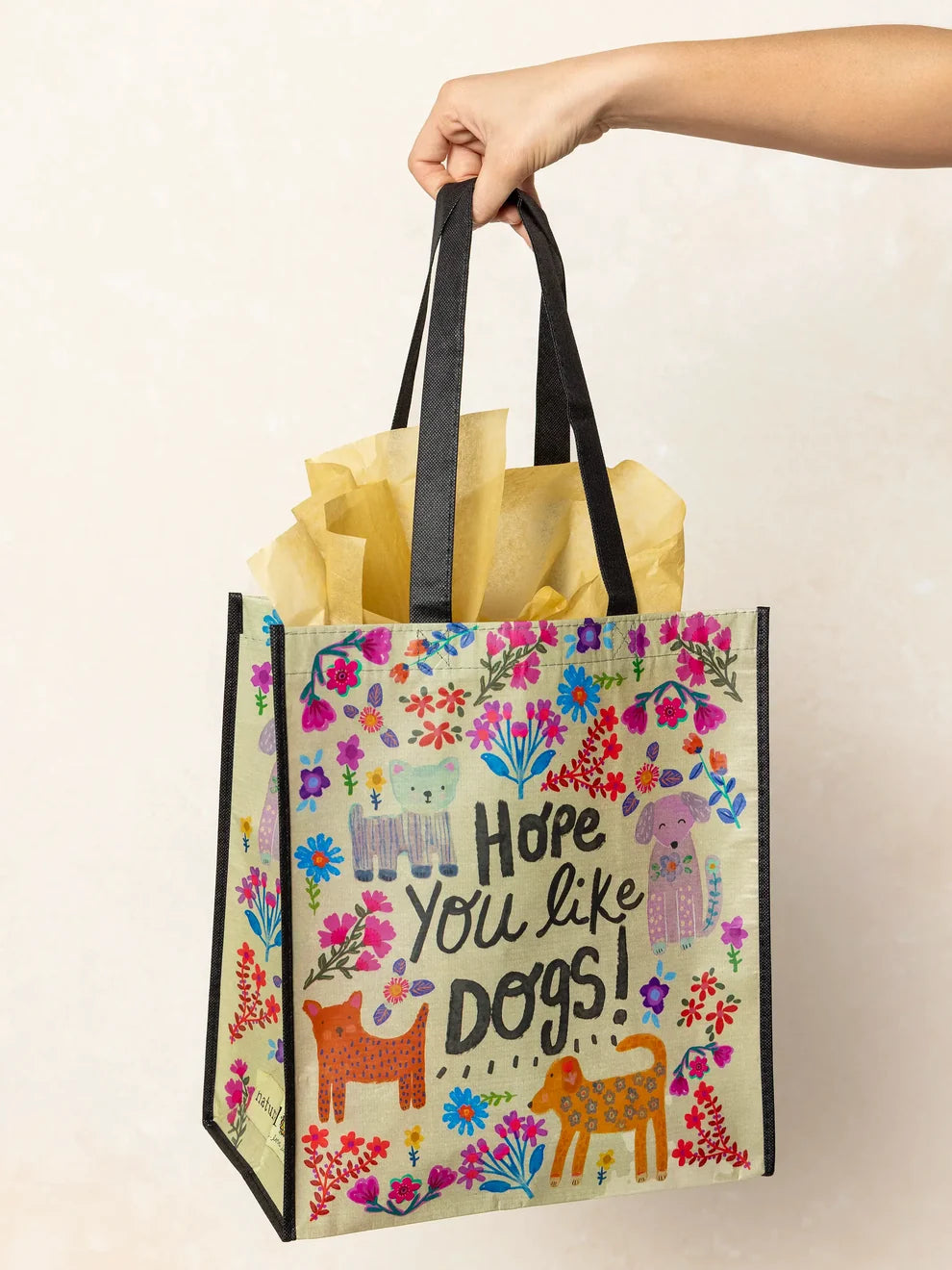 Natural Life XL Happy Bag, Hope You Like Dogs-03-Home & Gift-Natural Life-Market Street Nest, Fashionable Clothing, Shoes and Home Décor Located in Mabank, TX