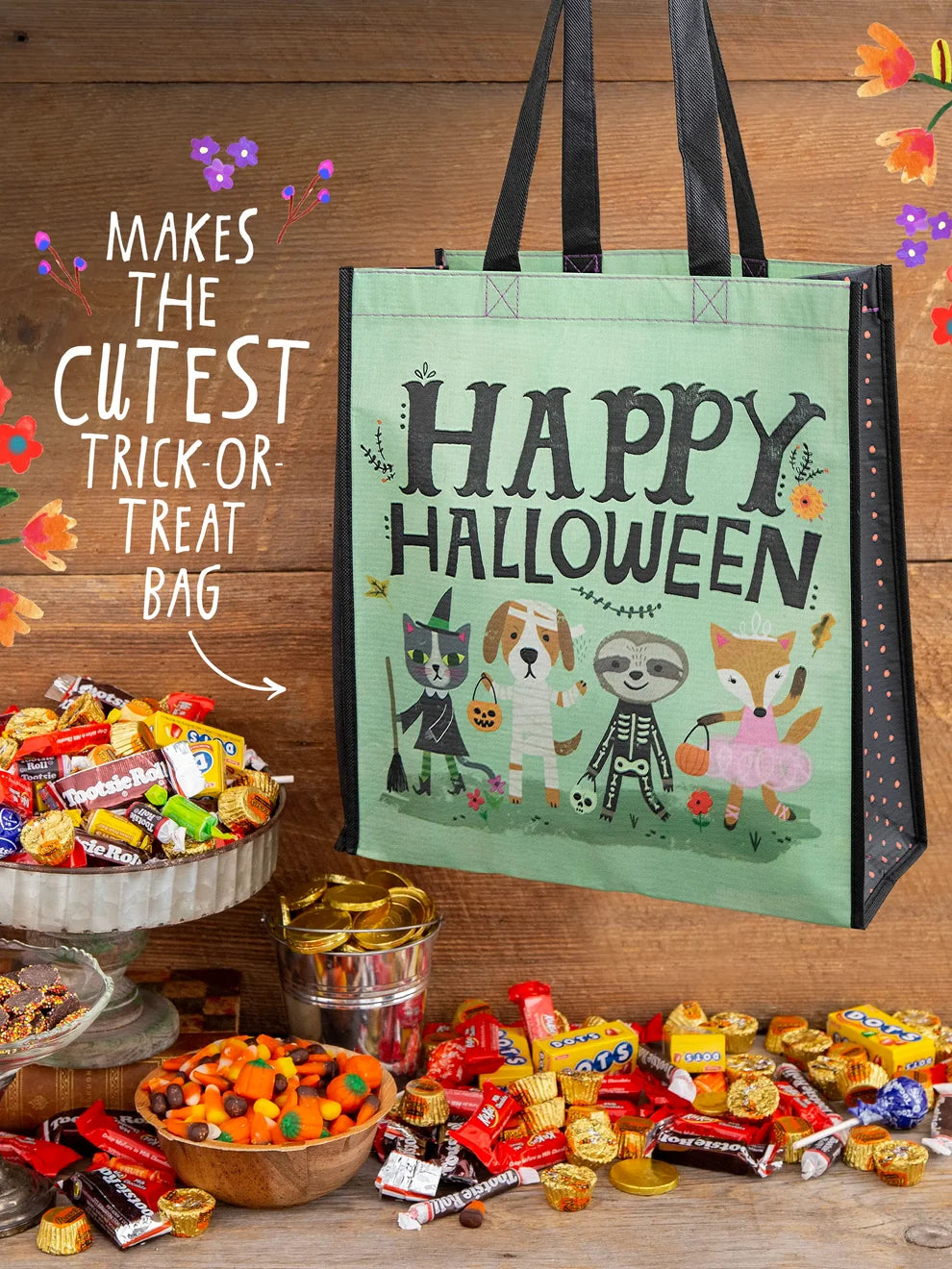 Natural Life XL Happy Halloween Bag-03-Home & Gift-Natural Life-Market Street Nest, Fashionable Clothing, Shoes and Home Décor Located in Mabank, TX