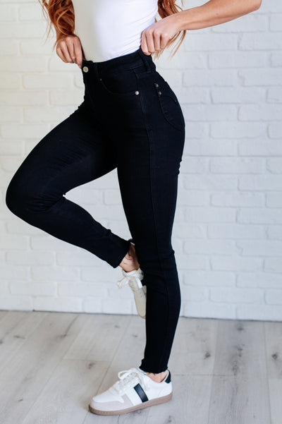 Nicole Tummy Control Skinny Jeans in Black-Womens-Ave Shops-Market Street Nest, Fashionable Clothing, Shoes and Home Décor Located in Mabank, TX