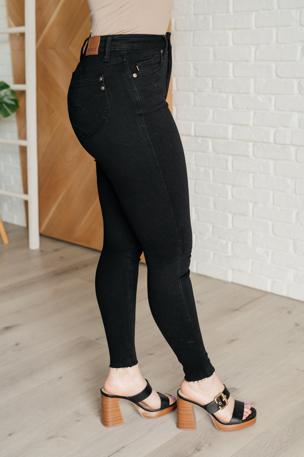 Nicole Tummy Control Skinny Jeans in Black-Womens-Ave Shops-Market Street Nest, Fashionable Clothing, Shoes and Home Décor Located in Mabank, TX