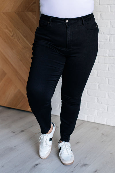 Nicole Tummy Control Skinny Jeans in Black-Womens-Ave Shops-Market Street Nest, Fashionable Clothing, Shoes and Home Décor Located in Mabank, TX