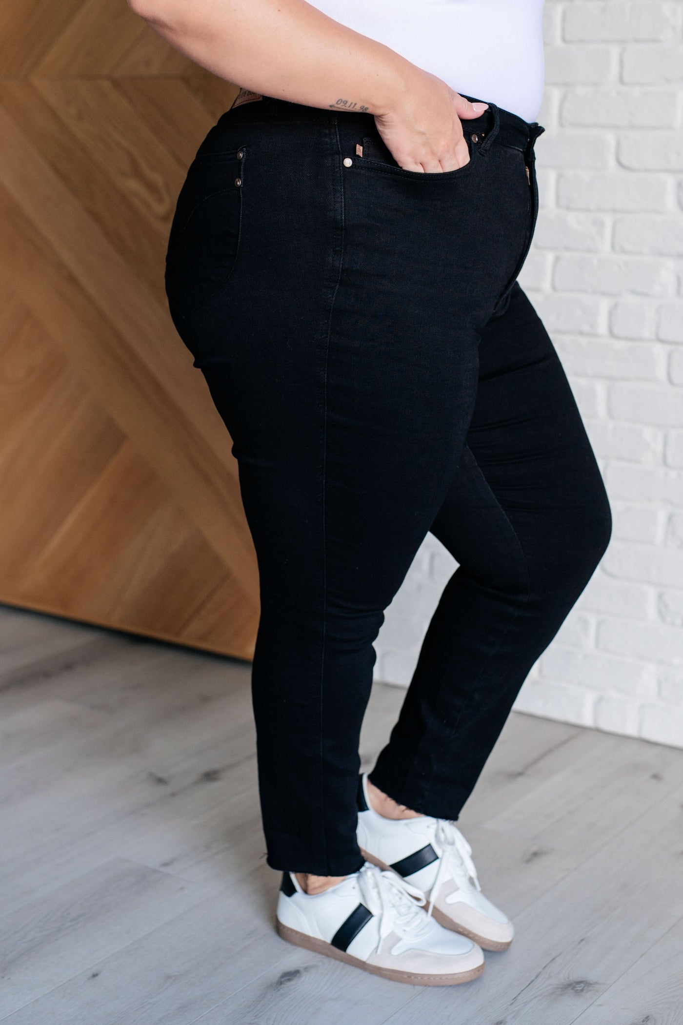 Nicole Tummy Control Skinny Jeans in Black-Womens-Ave Shops-Market Street Nest, Fashionable Clothing, Shoes and Home Décor Located in Mabank, TX