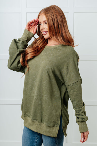 No Plain Jane Oversized Sweatshirt in Green-Tops-Ave Shops-Market Street Nest, Fashionable Clothing, Shoes and Home Décor Located in Mabank, TX