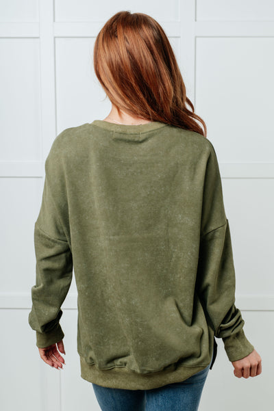 No Plain Jane Oversized Sweatshirt in Green-Tops-Ave Shops-Market Street Nest, Fashionable Clothing, Shoes and Home Décor Located in Mabank, TX