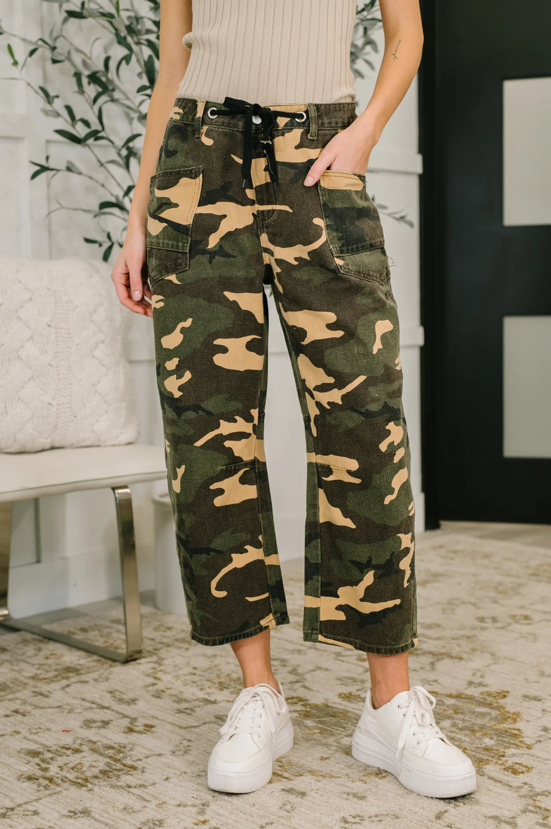 Now If You See Me Camo Cargo Pants-09-Bottoms-Avenue Shops-Market Street Nest, Fashionable Clothing, Shoes and Home Décor Located in Mabank, TX