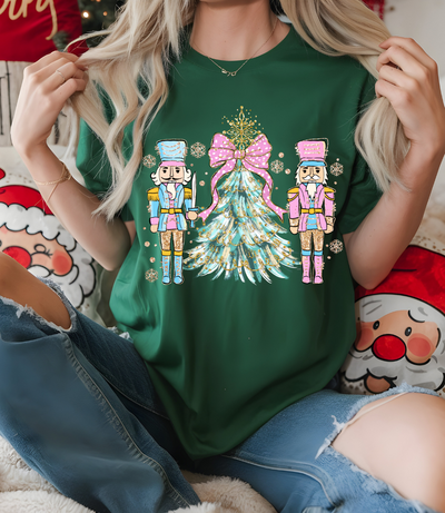 Nutcracker Wonderland in Forest Green Graphic Tee and Sweatshirt-Womens-Ave Shops-Market Street Nest, Fashionable Clothing, Shoes and Home Décor Located in Mabank, TX