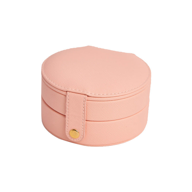 Circular Travel Jewelry Case in Pink-Home & Decor-Ave Shops-Market Street Nest, Fashionable Clothing, Shoes and Home Décor Located in Mabank, TX