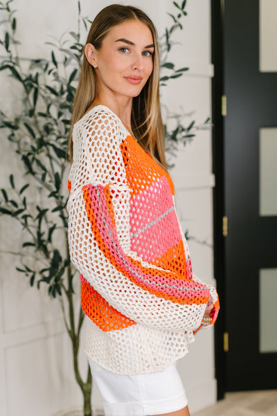 Off the Grid Net Color Block Layering Top-Womens-Ave Shops-Market Street Nest, Fashionable Clothing, Shoes and Home Décor Located in Mabank, TX