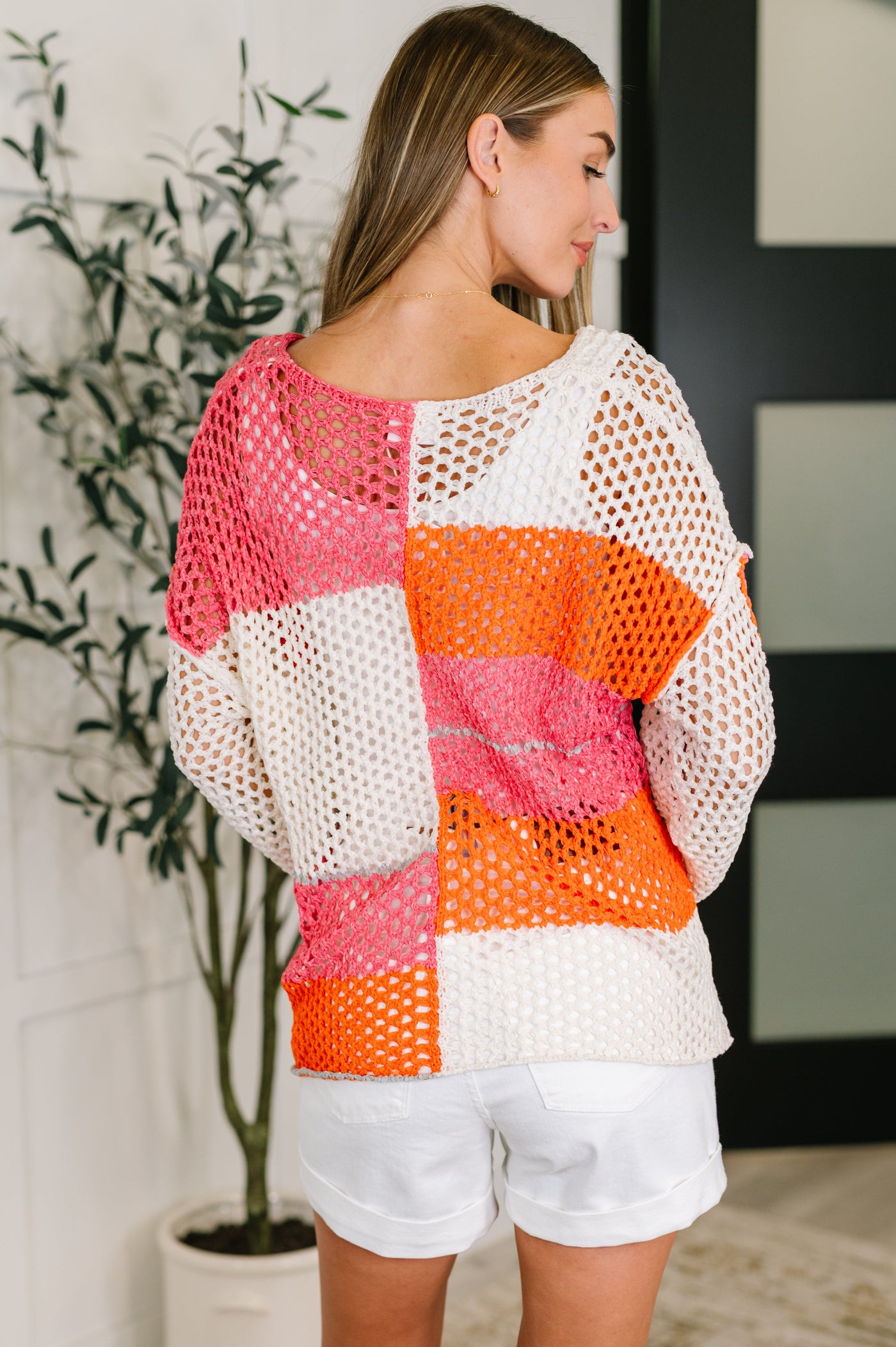Off the Grid Net Color Block Layering Top-Womens-Ave Shops-Market Street Nest, Fashionable Clothing, Shoes and Home Décor Located in Mabank, TX