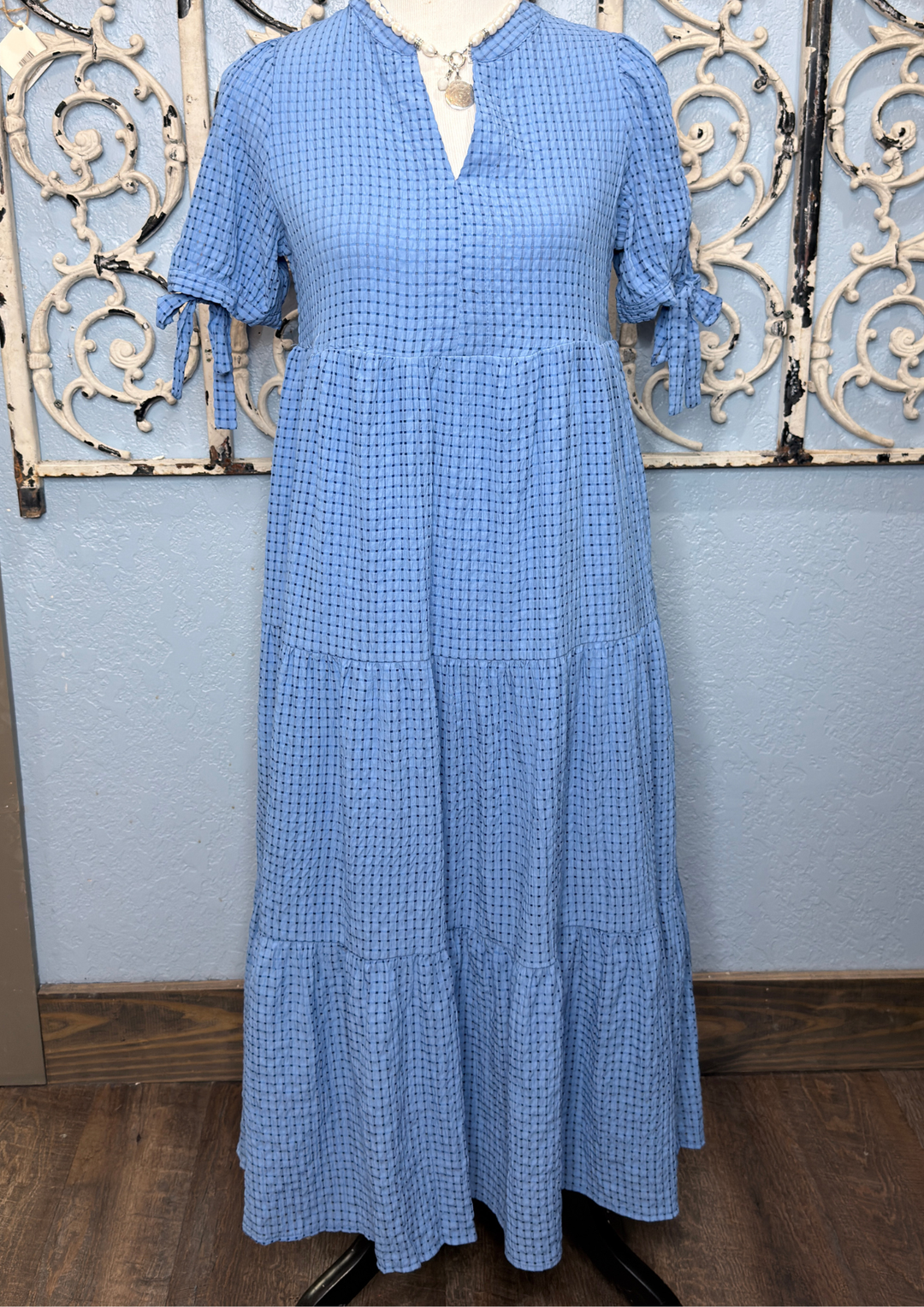 One Less Crisis Tiered Midi Dress-10-Dresses, Rompers &amp; Sets-Avenue Shops-Market Street Nest, Fashionable Clothing, Shoes and Home Décor Located in Mabank, TX
