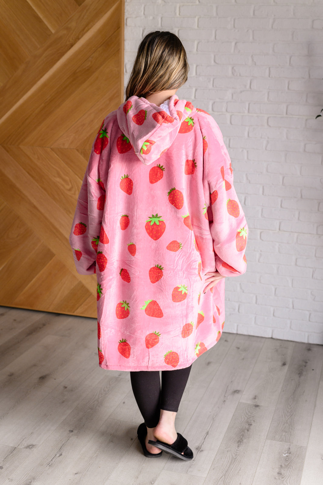 Oversized Blanket Hoodie in Strawberry-Layers-Ave Shops-Market Street Nest, Fashionable Clothing, Shoes and Home Décor Located in Mabank, TX