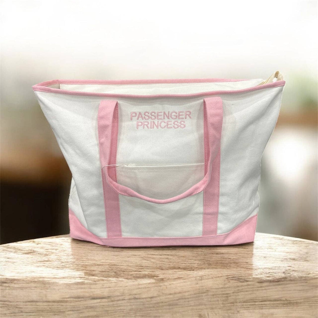PASSENGER PRINCESS Oversized Canvas Boat Tote-07-Handbags-Beauty Stash-Market Street Nest, Fashionable Clothing, Shoes and Home Décor Located in Mabank, TX