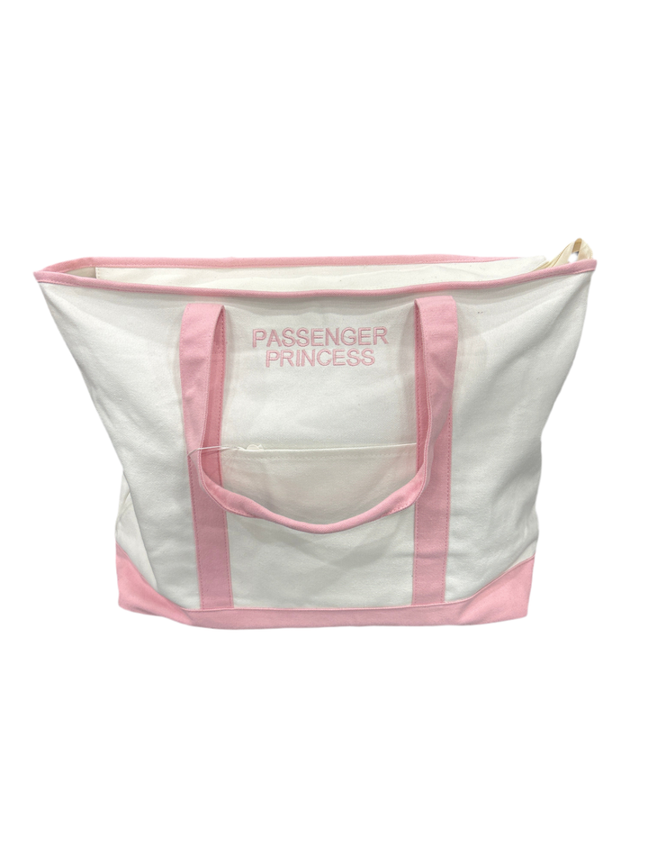 PASSENGER PRINCESS Oversized Canvas Boat Tote-07-Handbags-Beauty Stash-Market Street Nest, Fashionable Clothing, Shoes and Home Décor Located in Mabank, TX
