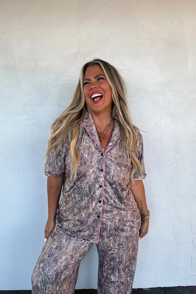 PREORDER: Cabin Cozy Luxe PJ Set-Womens-Ave Shops-Market Street Nest, Fashionable Clothing, Shoes and Home Décor Located in Mabank, TX