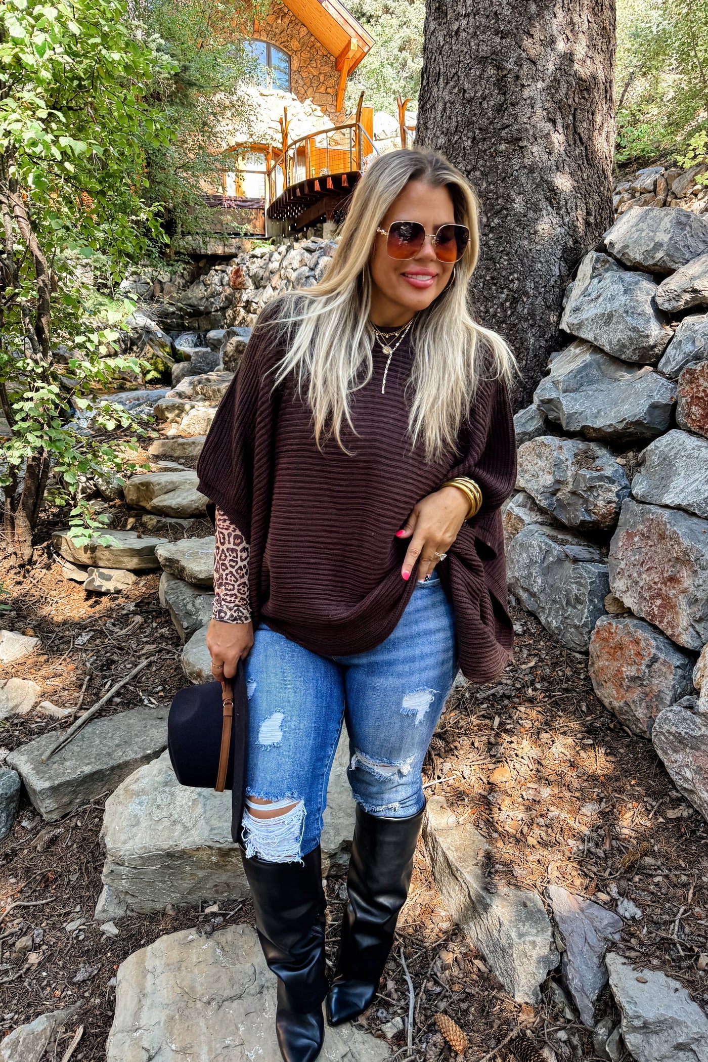 PREORDER: Fall Meg Pullover Poncho-Womens-Ave Shops-Market Street Nest, Fashionable Clothing, Shoes and Home Décor Located in Mabank, TX