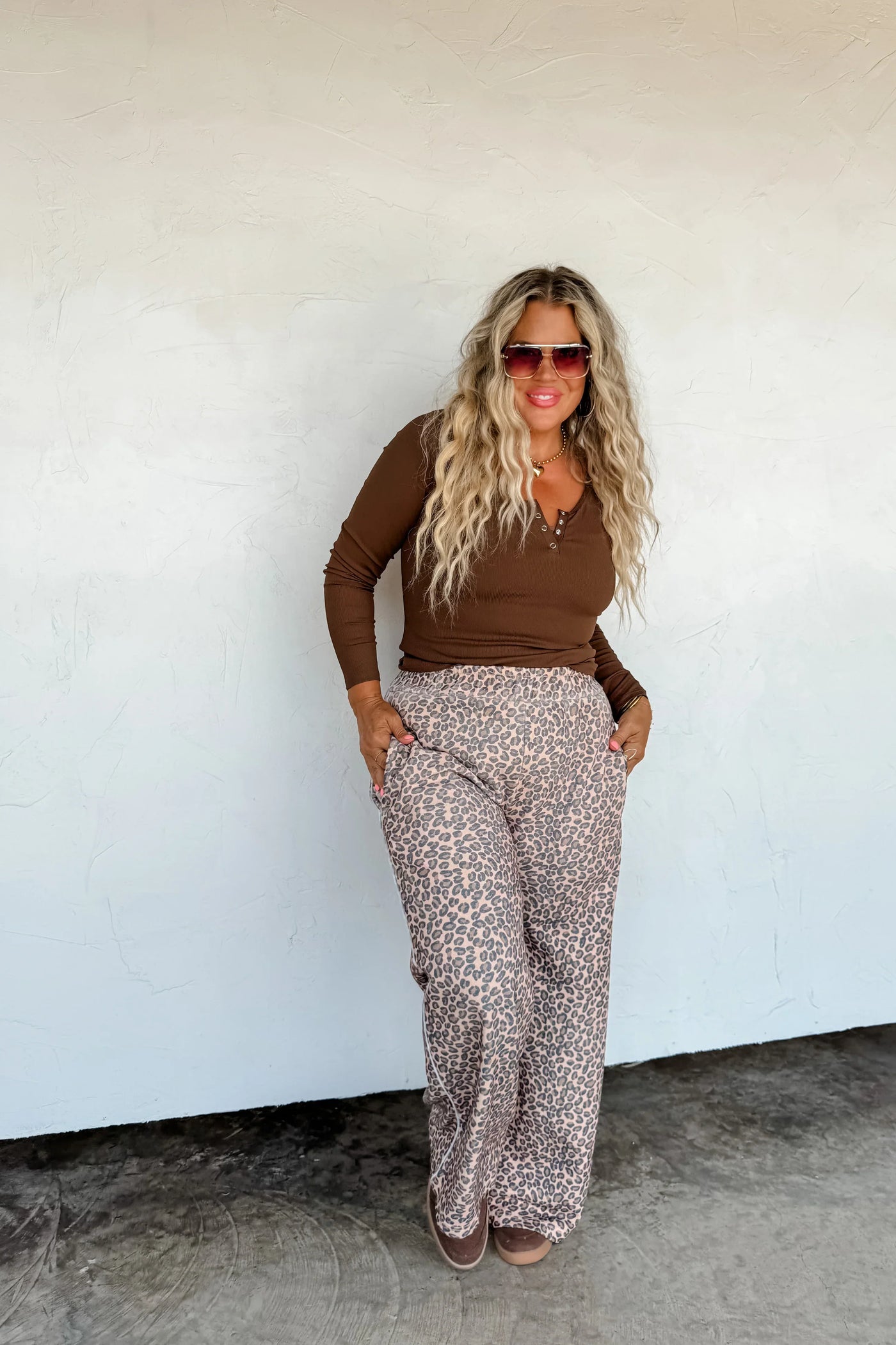 PREORDER: Floral & Cheetah Drift Away Joggers-Womens-Ave Shops-Market Street Nest, Fashionable Clothing, Shoes and Home Décor Located in Mabank, TX