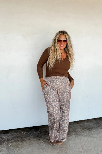 PREORDER: Floral & Cheetah Drift Away Joggers-Womens-Ave Shops-Market Street Nest, Fashionable Clothing, Shoes and Home Décor Located in Mabank, TX