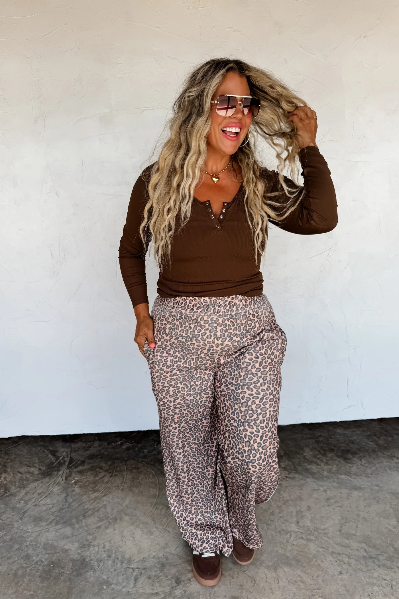PREORDER: Floral & Cheetah Drift Away Joggers-Womens-Ave Shops-Market Street Nest, Fashionable Clothing, Shoes and Home Décor Located in Mabank, TX