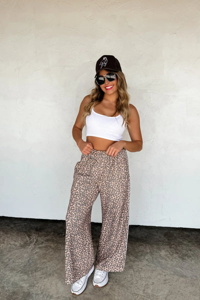 PREORDER: Floral & Cheetah Drift Away Joggers-Womens-Ave Shops-Market Street Nest, Fashionable Clothing, Shoes and Home Décor Located in Mabank, TX