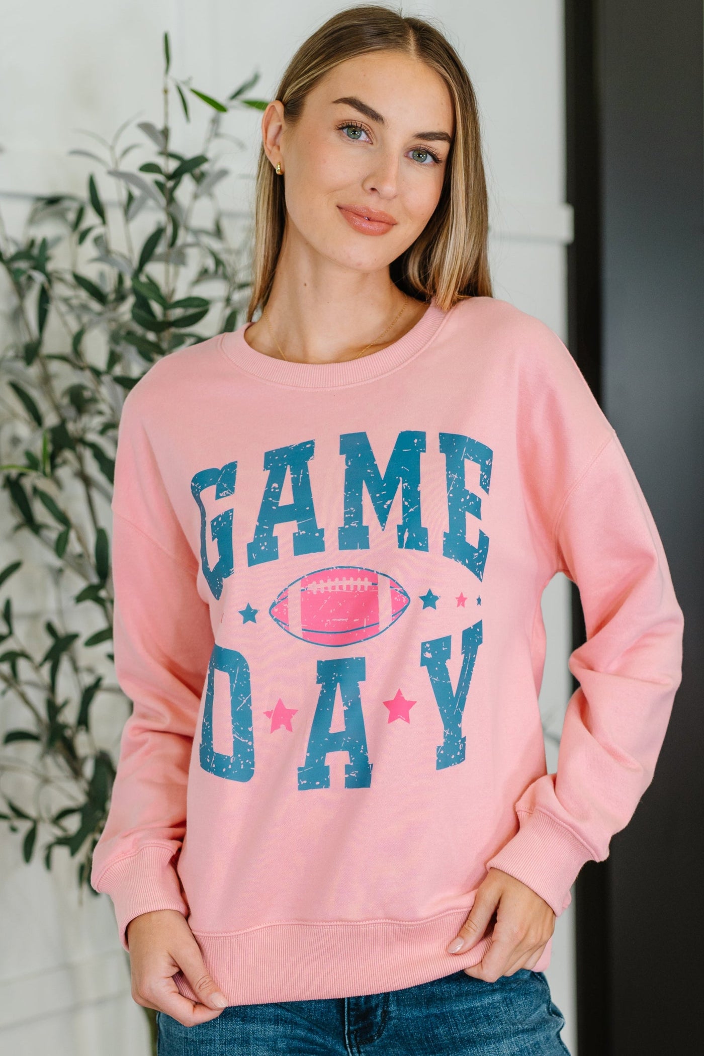 PREORDER: Game Day Graphic Drop Shoulder Sweatshirt-Womens-Ave Shops-Market Street Nest, Fashionable Clothing, Shoes and Home Décor Located in Mabank, TX