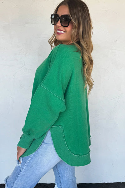 PREORDER: Joss Washed Sweatshirt-Womens-Ave Shops-Market Street Nest, Fashionable Clothing, Shoes and Home Décor Located in Mabank, TX