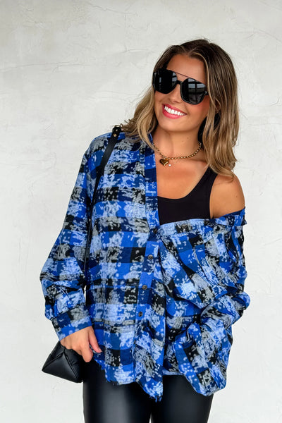 PREORDER: Juniper Bleached Plaid Top-Womens-Ave Shops-Market Street Nest, Fashionable Clothing, Shoes and Home Décor Located in Mabank, TX