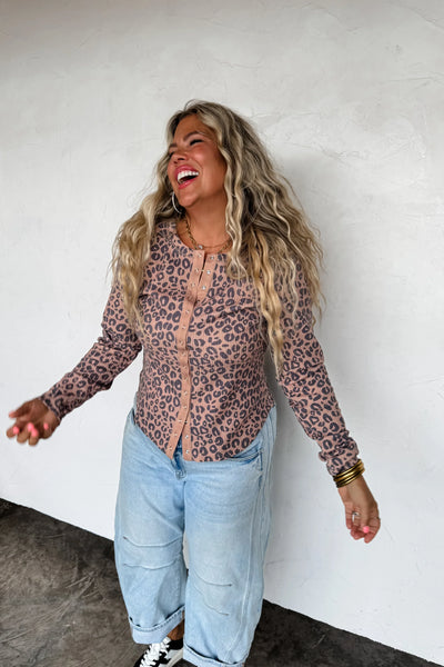 PREORDER: Kori Snap Button Waffle Top-Womens-Ave Shops-Market Street Nest, Fashionable Clothing, Shoes and Home Décor Located in Mabank, TX