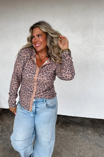 PREORDER: Kori Snap Button Waffle Top-Womens-Ave Shops-Market Street Nest, Fashionable Clothing, Shoes and Home Décor Located in Mabank, TX