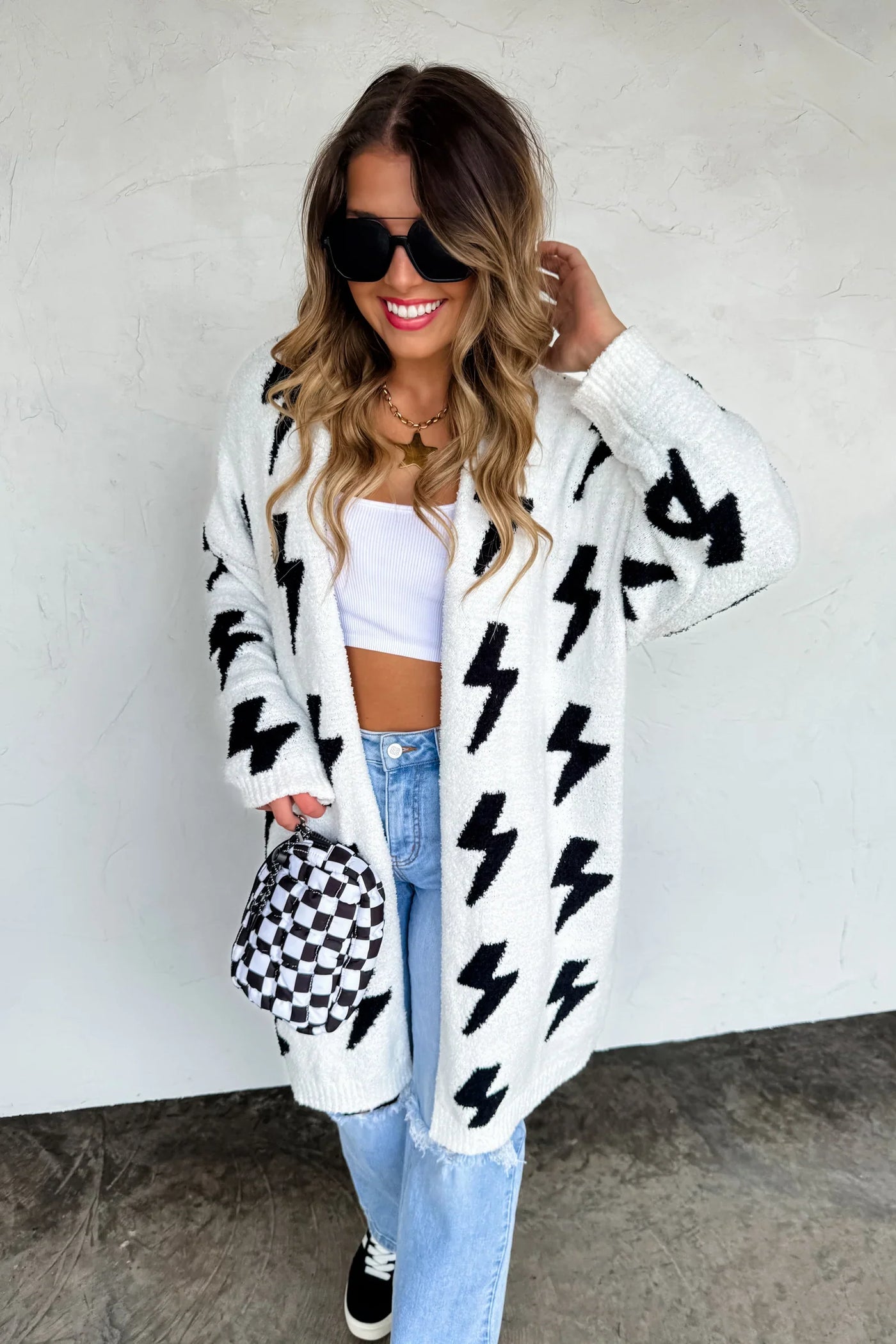 PREORDER: Lightning & Cheetah Cloud Cardigans-Womens-Ave Shops-Market Street Nest, Fashionable Clothing, Shoes and Home Décor Located in Mabank, TX