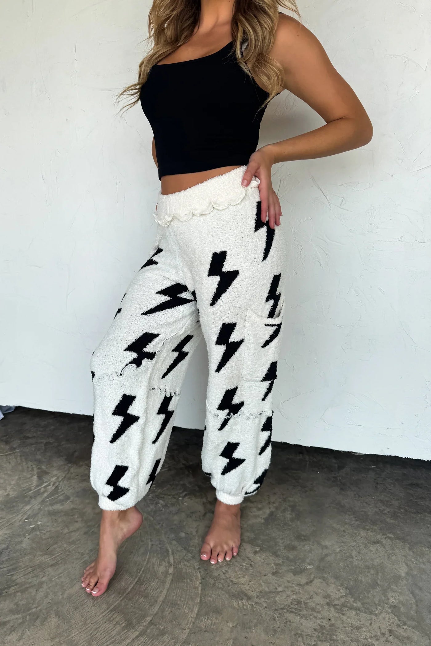 PREORDER: Lightning & Cheetah Cloud Lounge Pants-Womens-Ave Shops-Market Street Nest, Fashionable Clothing, Shoes and Home Décor Located in Mabank, TX