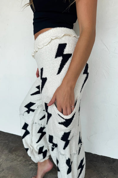 PREORDER: Lightning & Cheetah Cloud Lounge Pants-Womens-Ave Shops-Market Street Nest, Fashionable Clothing, Shoes and Home Décor Located in Mabank, TX