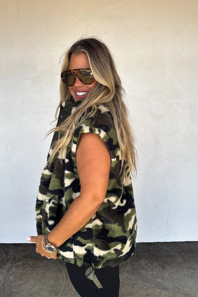 PREORDER: Linden Sherpa Vest Jacket-Womens-Ave Shops-Market Street Nest, Fashionable Clothing, Shoes and Home Décor Located in Mabank, TX