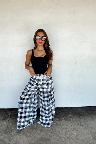 PREORDER: Plaid Behavior Wide Leg Pants-Womens-Ave Shops-Market Street Nest, Fashionable Clothing, Shoes and Home Décor Located in Mabank, TX