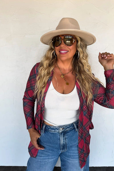 PREORDER: Plaid Lola Cardigans-Womens-Ave Shops-Market Street Nest, Fashionable Clothing, Shoes and Home Décor Located in Mabank, TX