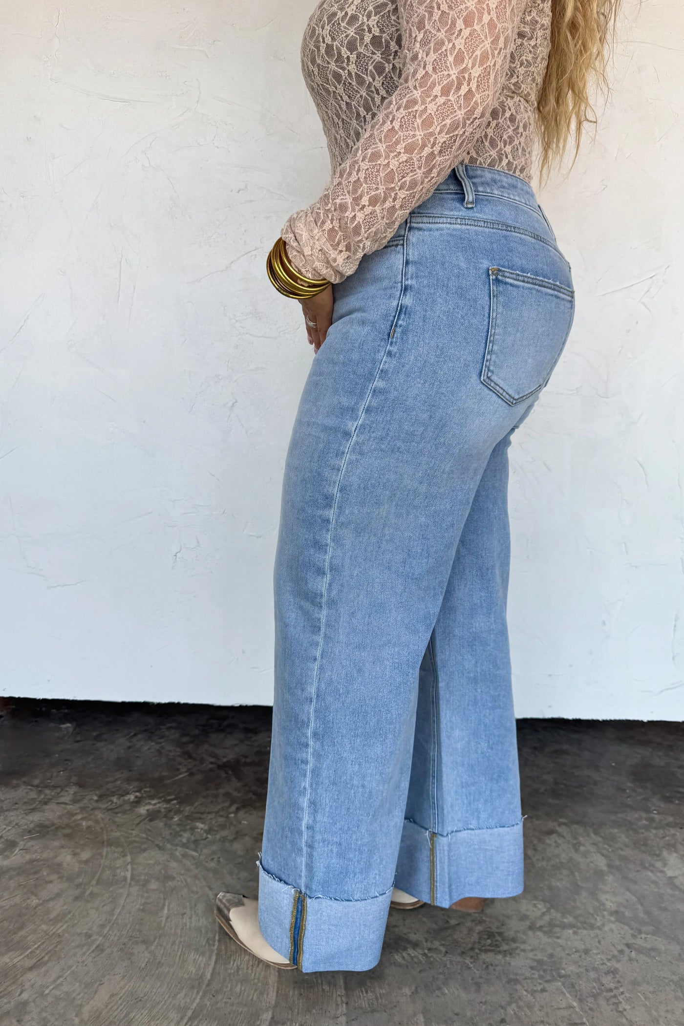 PREORDER: The Leni Wide Cuff Jean-Womens-Ave Shops-Market Street Nest, Fashionable Clothing, Shoes and Home Décor Located in Mabank, TX