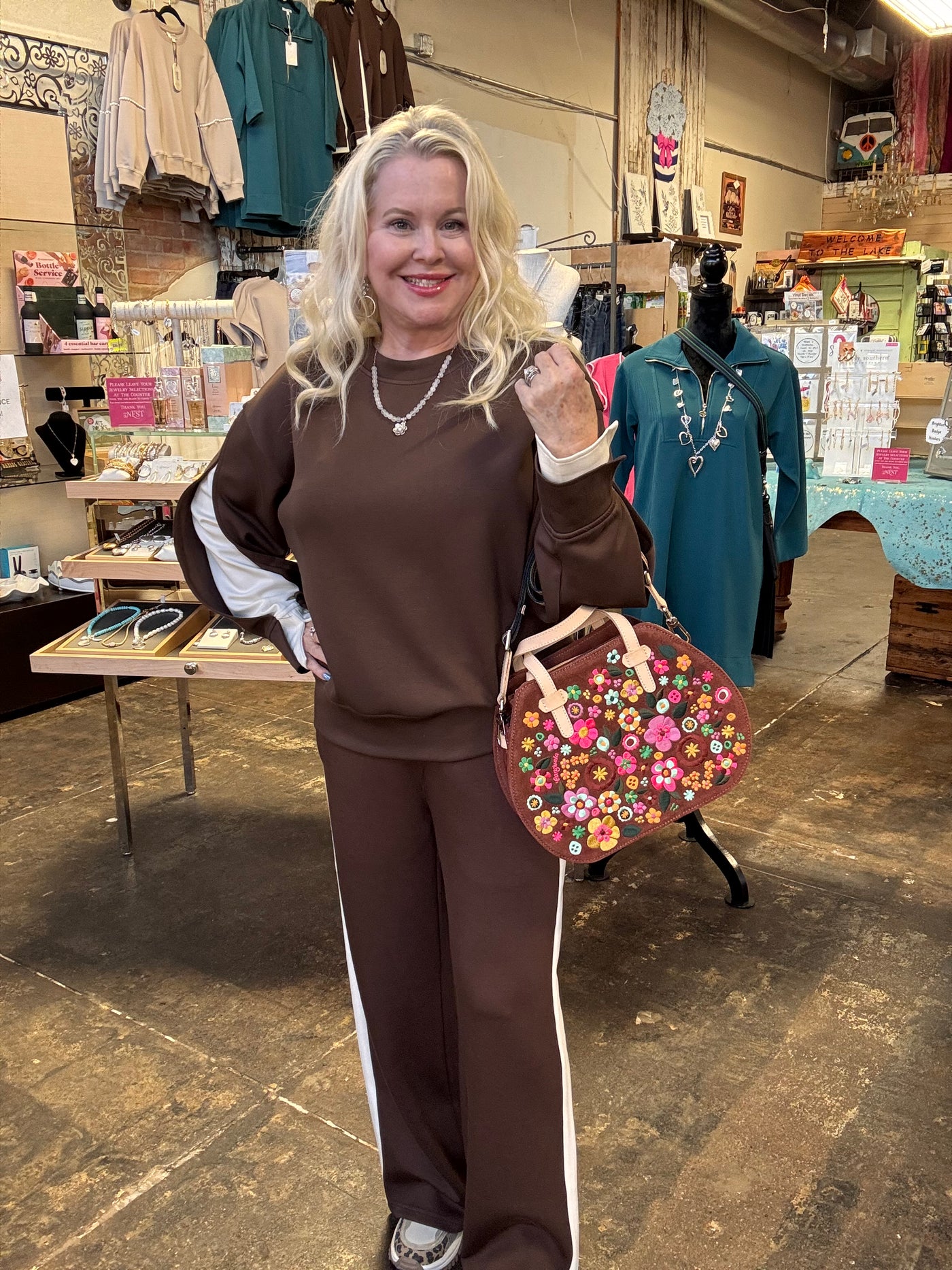 P. CILL Butter Modal Color Layered Long Sleeve Top - Cocoa-Tops-Before You Collection-Market Street Nest, Fashionable Clothing, Shoes and Home Décor Located in Mabank, TX