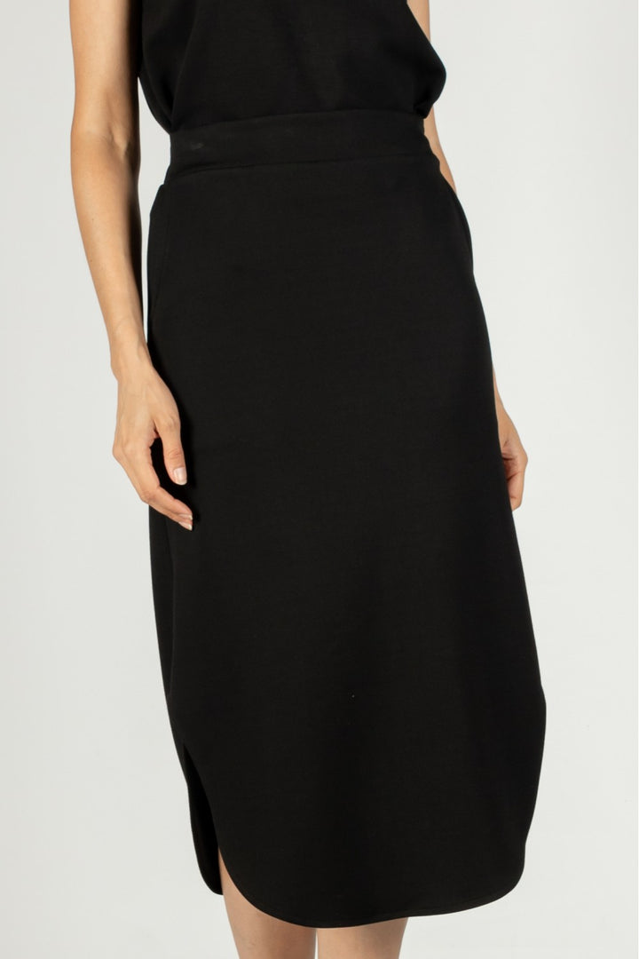 P. Cill Butter Modal Midi Skirt-09-Bottoms-BEFORE YOU COLLECTION-Market Street Nest, Fashionable Clothing, Shoes and Home Décor Located in Mabank, TX