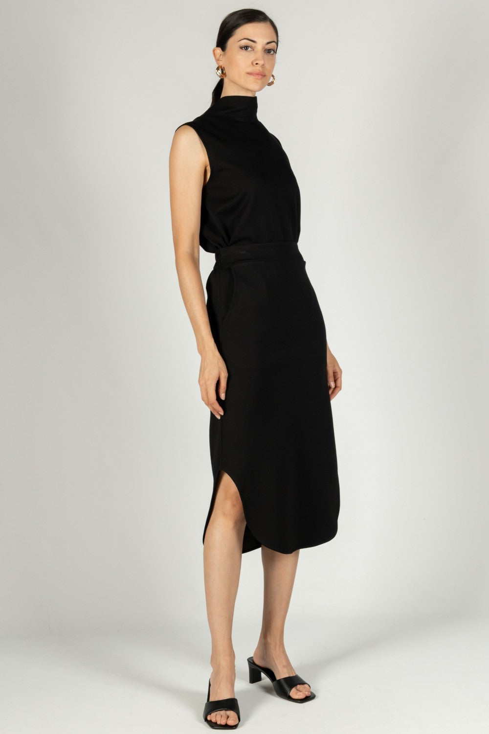 P. Cill Butter Modal Midi Skirt-09-Bottoms-BEFORE YOU COLLECTION-Market Street Nest, Fashionable Clothing, Shoes and Home Décor Located in Mabank, TX