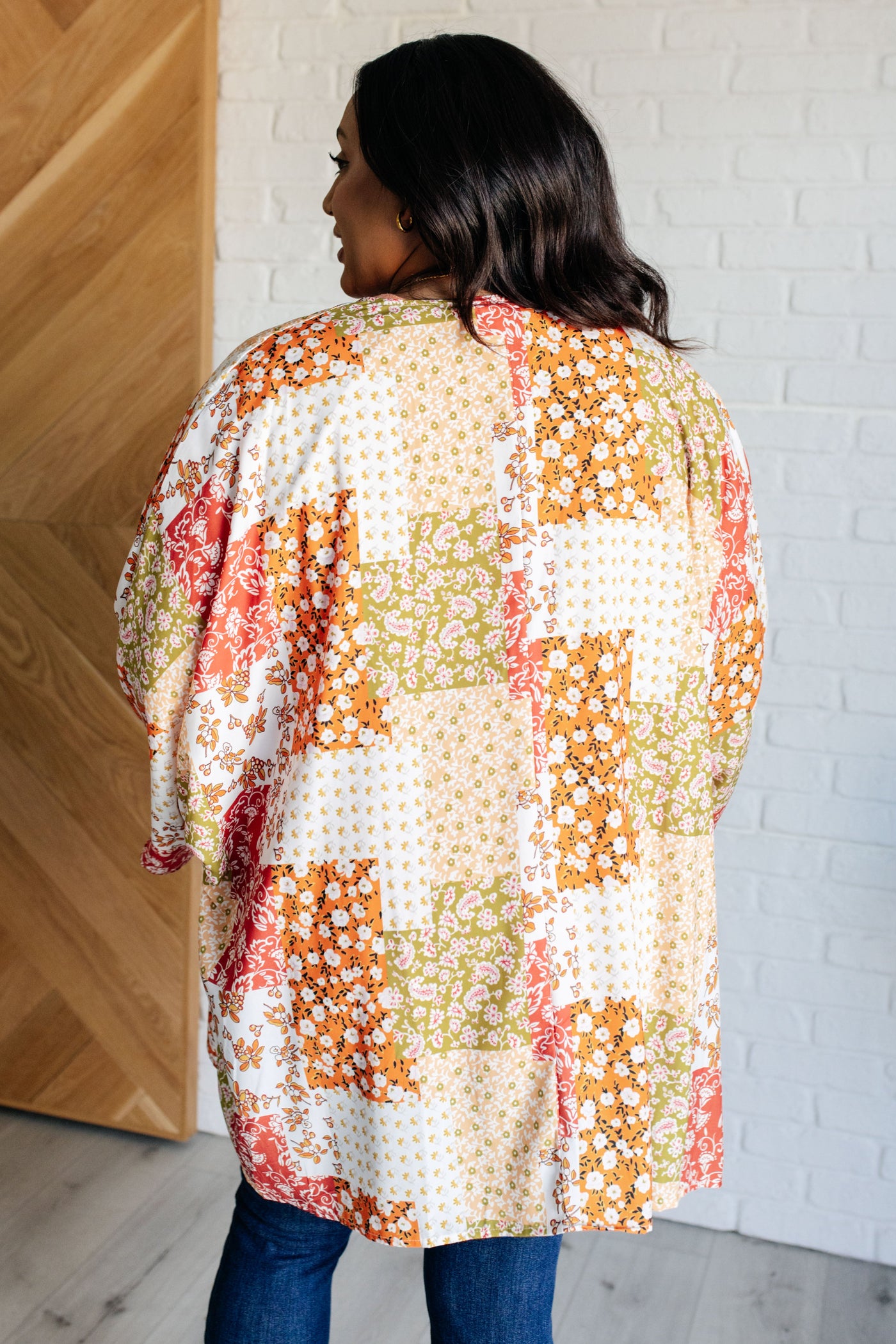 Patchwork of Feelings Mixed Floral Kimono-Layers-Ave Shops-Market Street Nest, Fashionable Clothing, Shoes and Home Décor Located in Mabank, TX