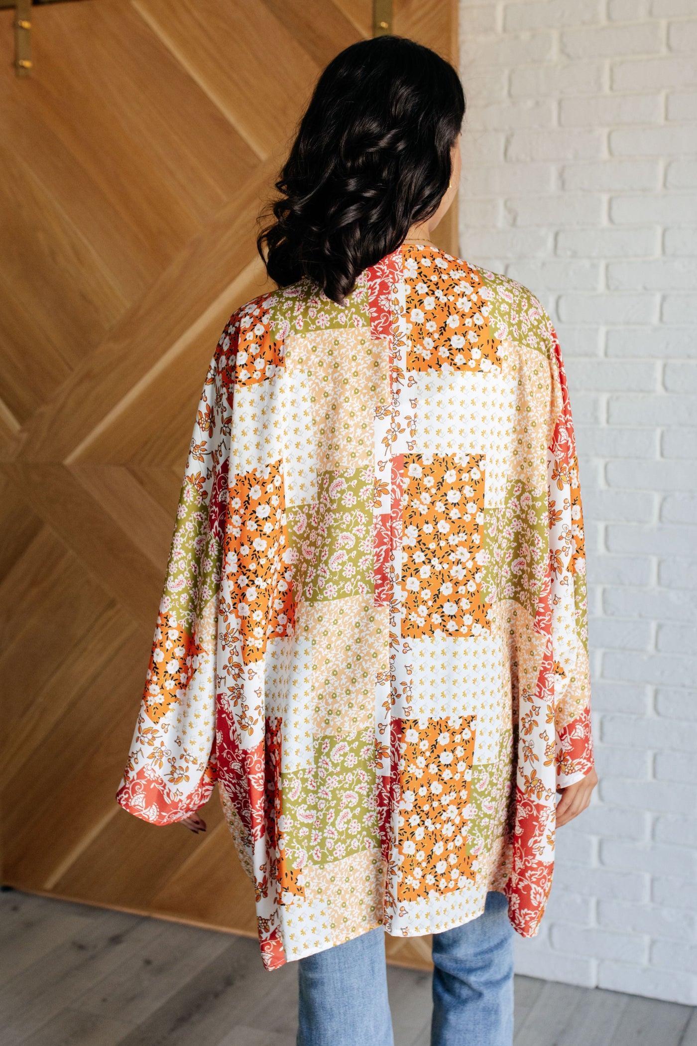 Patchwork of Feelings Mixed Floral Kimono-Layers-Ave Shops-Market Street Nest, Fashionable Clothing, Shoes and Home Décor Located in Mabank, TX