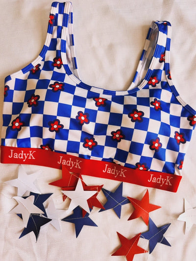 Patriotic Bralettes-Loungewear-JadyK-Market Street Nest, Fashionable Clothing, Shoes and Home Décor Located in Mabank, TX