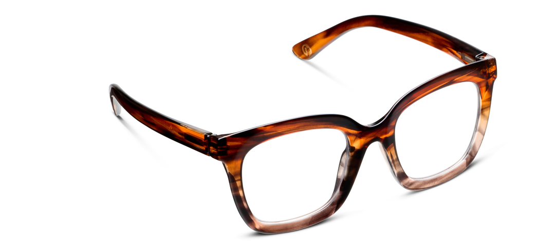Peepers Cleo (Blue Light) - Brown Ombre Horn-06-Accessories-Peepers-Market Street Nest, Fashionable Clothing, Shoes and Home Décor Located in Mabank, TX