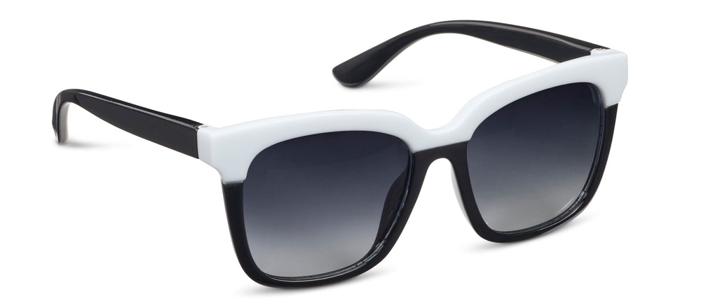 Peepers Frenchy Bifocal Sunglasses Black/White-06-Accessories-Peepers-Market Street Nest, Fashionable Clothing, Shoes and Home Décor Located in Mabank, TX