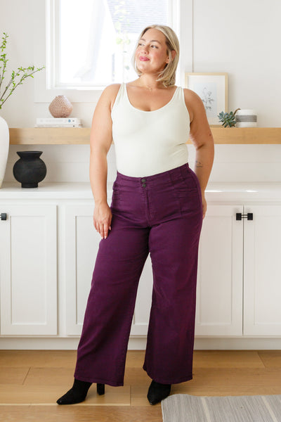 Petunia High Rise Wide Leg Jeans in Plum-Denim-Ave Shops-Market Street Nest, Fashionable Clothing, Shoes and Home Décor Located in Mabank, TX