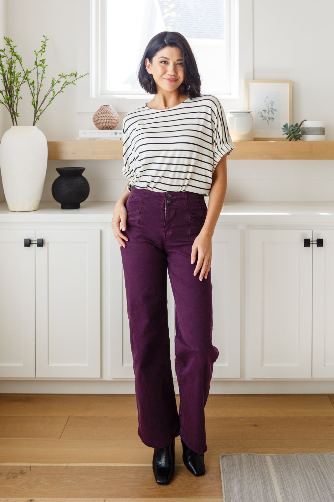 Petunia High Rise Wide Leg Jeans in Plum-Denim-Ave Shops-Market Street Nest, Fashionable Clothing, Shoes and Home Décor Located in Mabank, TX