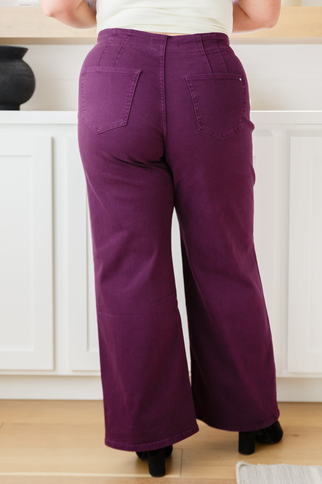 Petunia High Rise Wide Leg Jeans in Plum-Denim-Ave Shops-Market Street Nest, Fashionable Clothing, Shoes and Home Décor Located in Mabank, TX