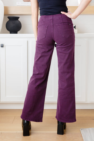 Petunia High Rise Wide Leg Jeans in Plum-Denim-Ave Shops-Market Street Nest, Fashionable Clothing, Shoes and Home Décor Located in Mabank, TX