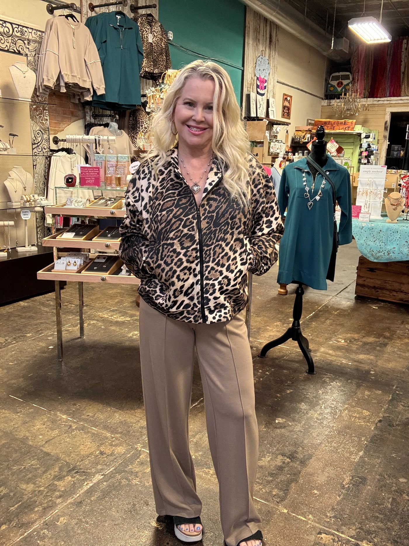 Picadilly Wide-Leg Center Seamed Pant in Praline-Bottoms-Picadilly-Market Street Nest, Fashionable Clothing, Shoes and Home Décor Located in Mabank, TX