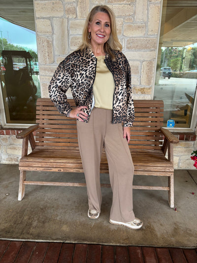 Picadilly Wide-Leg Center Seamed Pant in Praline-Bottoms-Picadilly-Market Street Nest, Fashionable Clothing, Shoes and Home Décor Located in Mabank, TX